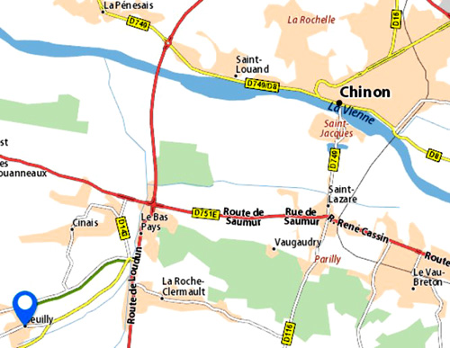 Plan accès Seuilly