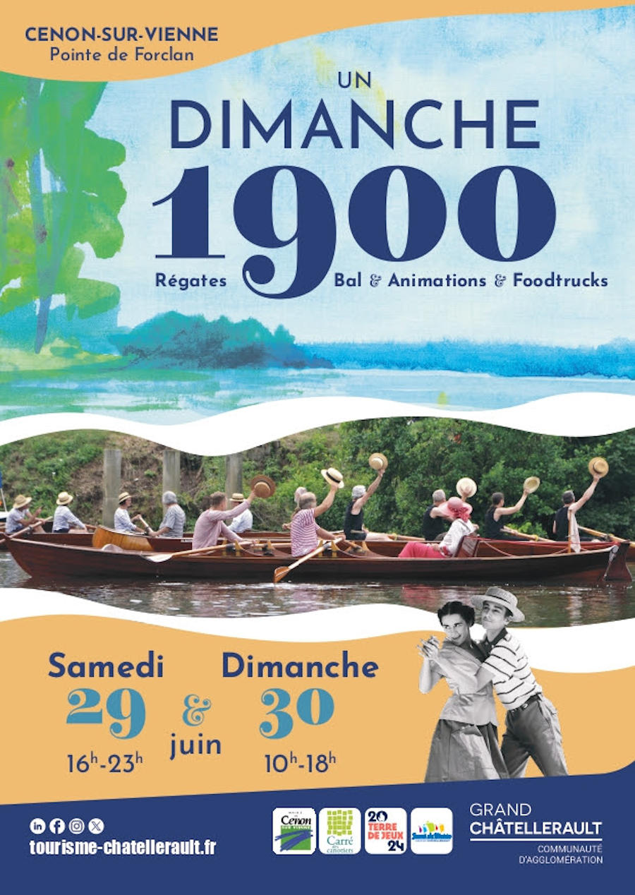 Un dimanche 1900 affiche 1
